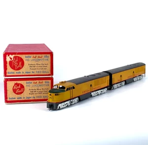 HO Red Ball Brass Union Pacific A-B Fairbanks Morse Erie Built 2000 HP Diesels - Picture 1 of 22