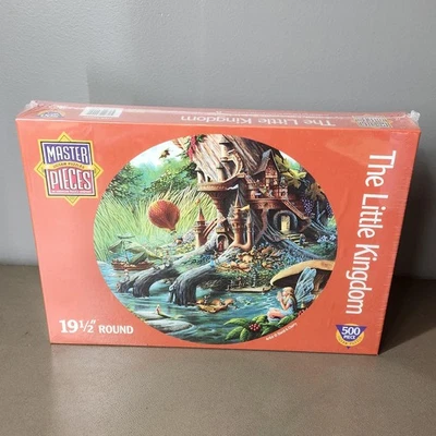 MasterPieces The Little Kingdom 500 Piece Jigsaw Puzzle Round Fantasy Art New - Image 1 of 4