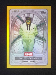 2025 Topps Marvel Mint Doctor Octopus Spiderman Gold Refractor /50 - Picture 1 of 4