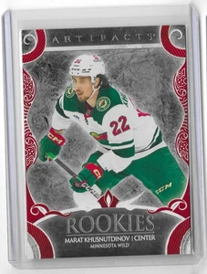 2024-25 Artifacts Hockey Rookies Ruby /399 MARAT KHUSNUTDINOV #191 - Picture 1 of 3