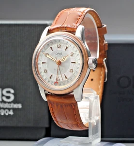 [N Caja Papel Como Nuevo] Reloj Automático ORIS Big Crown Pointer Fecha 7551 Dorado Para Hombre - Imagen 1 de 12