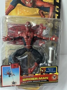 Spiderman 2 Toybiz Magnetic Spider-man Spiral Spinning Action 2004 Sealed Rare - Imagen 1 de 10