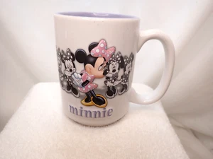 Disney Parks Disneyland Resort Minnie Mouse 3D Coffee Mug White/Lavender 16 oz! - Picture 1 of 6