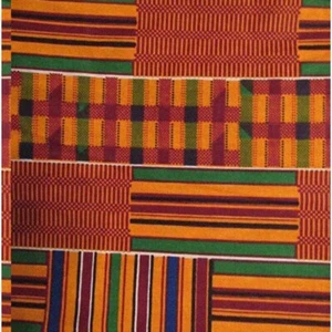 KenteVibe: Vibrant 1-2 Yards Kente Fabric, 72 X 46" Wide. E - Picture 1 of 5