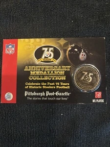 2007 Pittsburgh Steelers 75th Season Anniversary Medallion Collection - Picture 1 of 5