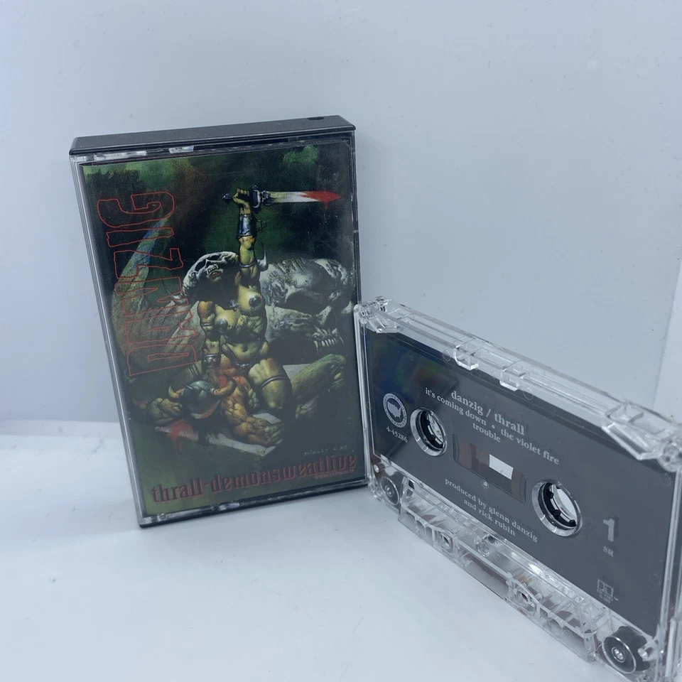 Danzig – Thrall-Demonsweatlive Cassette 1993 Def American Tape USA Import - Image 1 of 4