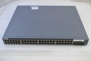 Juniper EX3400-48P 48-port 10/100/1000BaseT PoE+, 4 x 1/10G SFP/SFP+ 1x PSU - Photo 1/5