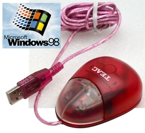 Teac Babymouse USB Notebook Mini Mouse Acrylic For Windows 98 2000 XP 10 O587 - Picture 1 of 1