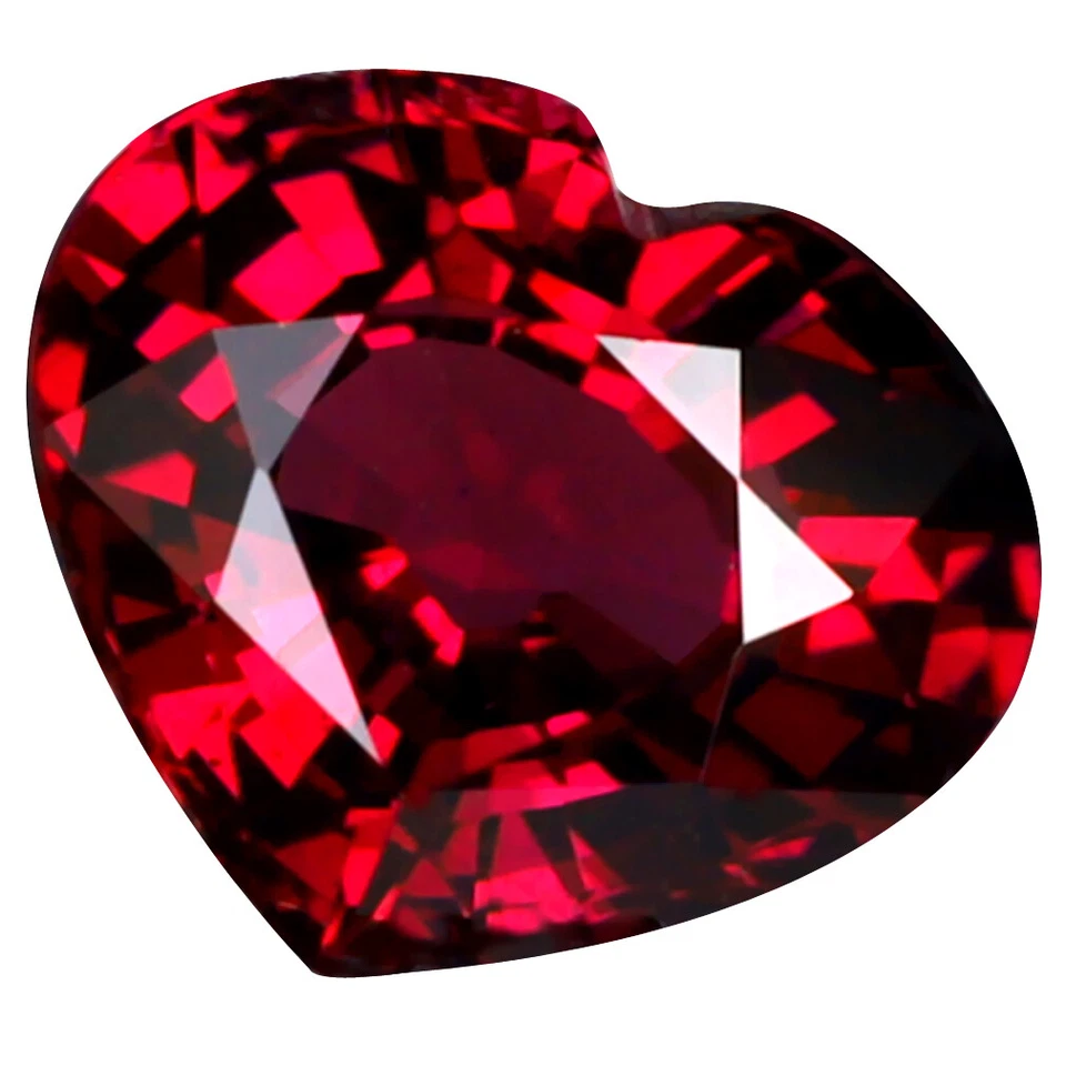 Granate rodolita rosa púrpura Tanzania corte corazón (8 x 7 mm) muy bueno 1,64 quilates Foto 1 de 1