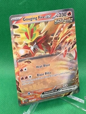 Gouging Fire ex #038/162 SV05: Temporal Forces Pokemon NM - Image 1 of 3