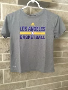 Los Angeles Lakers (Gris) Climalite Adidas Talla Juvenil 7 NUEVO - Imagen 1 de 2