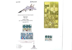 Kit dettagli fotoincisi 1/72 MiG-25 (ICM) - Foto 1 di 3