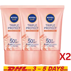 Nivea Sun Triple Protect Acne Oil Control Sunscreen SPF50, 40 ml x 6 pieces - Picture 1 of 8