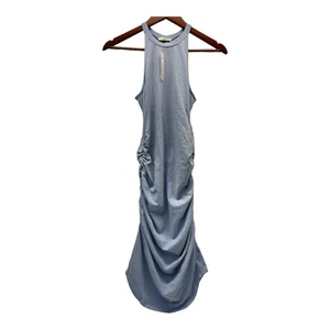 LA. Made Women’s Medium Baby Blue Racerback Midi Dress - Picture 1 of 6