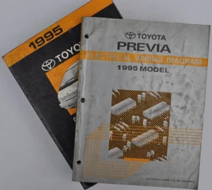 Toyota Previa 1995 - manual de reparación + diagrama de cableado eléctrico (carrocería de fabricante original de la tienda) - Imagen 1 de 9