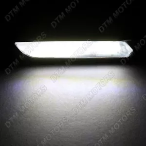 For BMW 1/3/5-Series F10 Style Smoke White LED Turn Signal Side Marker Lights - Picture 1 of 5
