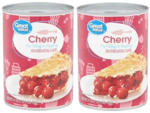 Cherry Pie Filling & Topping 21 oz (2 Cans) Great Value - Picture 1 of 2