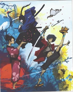 1533/2200 SAMURAI CHAMPLOO 8x10 ARTIST SIGNED "Cameron Nissen" Bam Box Art Anime - Picture 1 of 1