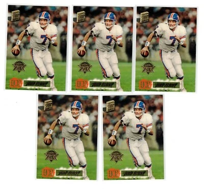 (5) 1994 STADIUM JOHN ELWAY #90 LOT ALL STAMPED SUPER BOWL XXIX HOFER BRONCOS - Image 1 of 2