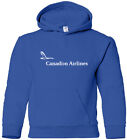 Canadian Airlines Vintage Logo Canadian Airline Hooded Sweatshirt Hoody