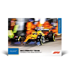 Topps Now Formula 1 2021 - Card 76 - McLaren F1 Team - 900th Grand Prix - Bild 1 von 2