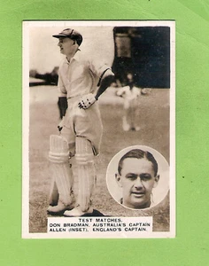 #D72. 1936 ARDATH CRICKET CIGARETTE CARD #176 DON BRADMAN - Picture 1 of 2