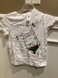 Old Navy NWT Unisex Kid's Size XS SpongeBob & Patrick  Holiday Graphic T-Shirt - Picture 1 of 6