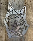 MAINE COON CAT WALL ART GARDEN ORNAMENT INDOOR OUTDOOR RUSTING MILD STEEL GIFT
