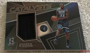 2017-18 Panini Spectra Andrew Wiggins #cat-15 Catalyst Relic 189/199 Timberwolve - Imagen 1 de 2