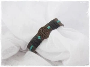 Orientalisches Münzarmband Lederarmband Zigeunerarmband Antik Pfennigarmband - Bild 1 von 16