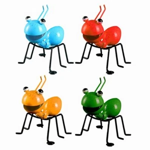 4 Pack Metal Ant Garden Decor Outdoor Wall Sculpture for Yard Lawn Ornaments - Picture 1 of 7
