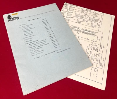Acorn Atom Technical Manual with A3 Circuit Diagram, Issue 2, 1980 - Image 1 of 4
