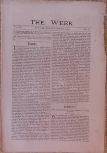 Magazine The Week,year 1873,Number 58-January 2 - Imagen 1 de 8