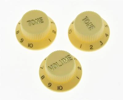 Cream ST Style Guitar Knobs Volume and Tone Knobs Set of 3 for Strat - Image 1 of 2