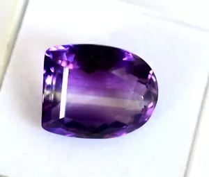 Piedra preciosa facetada de 9,55 quilates amatista azul violeta natural extremadamente rara sin tratar - Imagen 1 de 9
