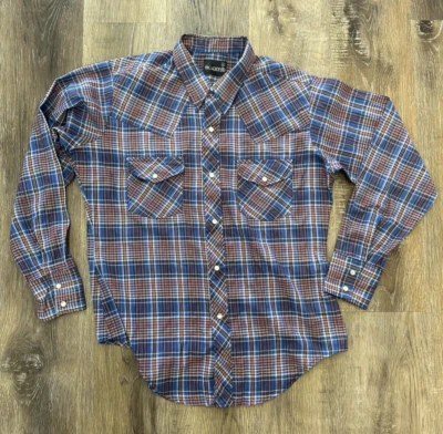 Monticello Vintage Western Plaid Pearl Snap Shirt Size L Outdoor Country - Image 1 of 4
