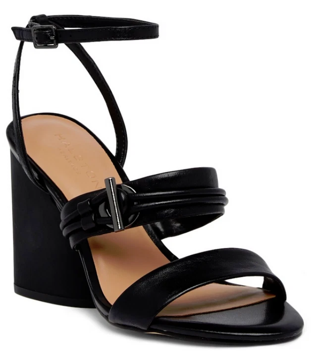Halston Heritage Sola in Monte Carlo Sandal Black 8 NIB $365 - Image 1 of 3