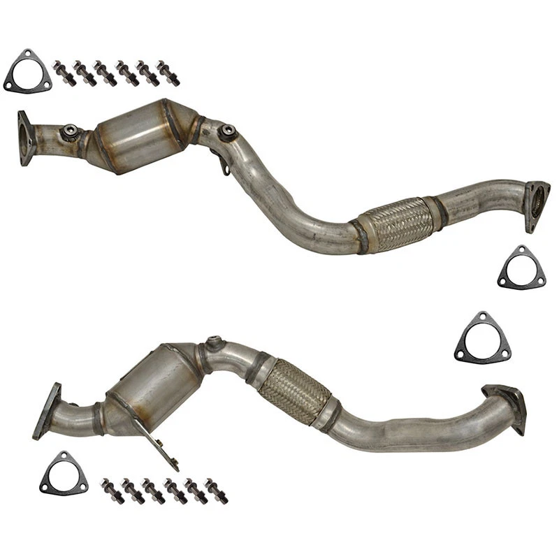 2008-2009 VOLKSWAGEN Touareg 3.6L Flex pipe Catalytic Converter 2 PIECES PAIR - Image 1 of 2