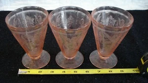 Jeannette footed Tumblers (3) (457) - Picture 1 of 3