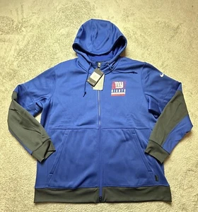 NWT Nike NY Giants NFL Zip Up Hooded Sweatshirt 2XL - Picture 1 of 5