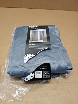 Block-Out Eyelet Curtains Plain Thermal Dim Out Ring Top Curtain 66×90. - Image 1 of 4