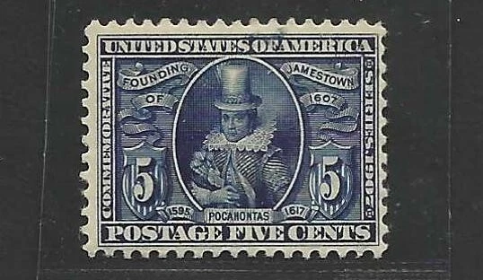 US 1907 SCOTT # 330 FRESH COLOR NEAT PERFS VERY LIGHT HINGE - Image 1 of 2