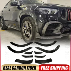 Fits Benz C167 GLE450 GLE63 Coupe Real Carbon Wide Fender Flares Wheel Arch Trim - Picture 1 of 18