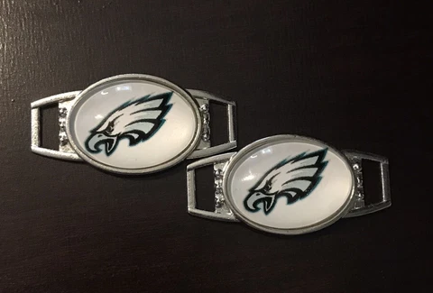 2x Philadelphia Eagles Shoe Charm / Paracord Charm PAIR FREE SHIPPING!! Cover