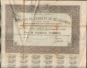 Produits de l'ABBAYE de BELLECOMBE (LYON 69) (Q) - Picture 1 of 1