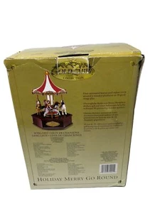 Vintage Mr Christmas 2001 Holiday Merry Go Round Gold Label Collezione 50 Canzoni Nuove - Foto 1 di 9