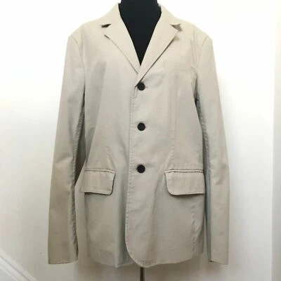 Chaqueta Blazer Buffalo David Bitton Caqui Abotonada Mediana Nueva con Etiquetas Foto 1 de 4