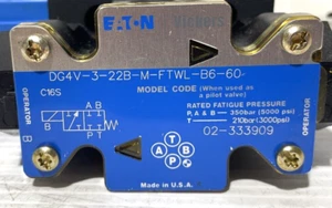 VICKERS DG4V-3-22B-M-FTWL-B6-60 HYDRAULIC VALVE - Picture 1 of 4