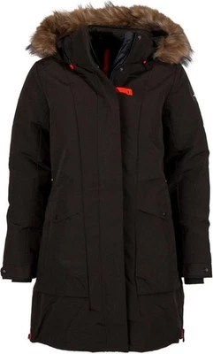Chaqueta ICEPEAK Brea Mujer Parka Poliéster Con Capucha Exterior Reino Unido 12 - Verde Oscuro Foto 1 de 4