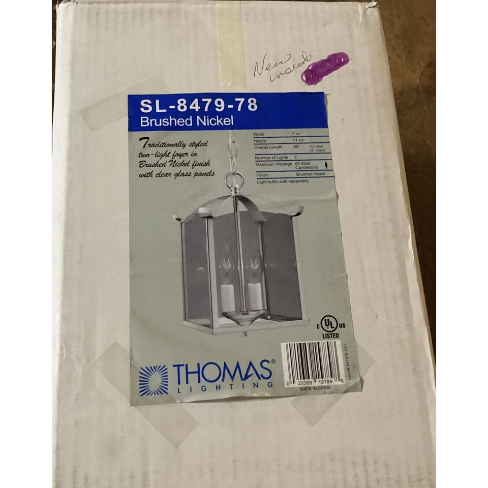 New Thomas Lighting SL-8479-78 Brushed Nickel Ceiling Light - Image 1 of 4